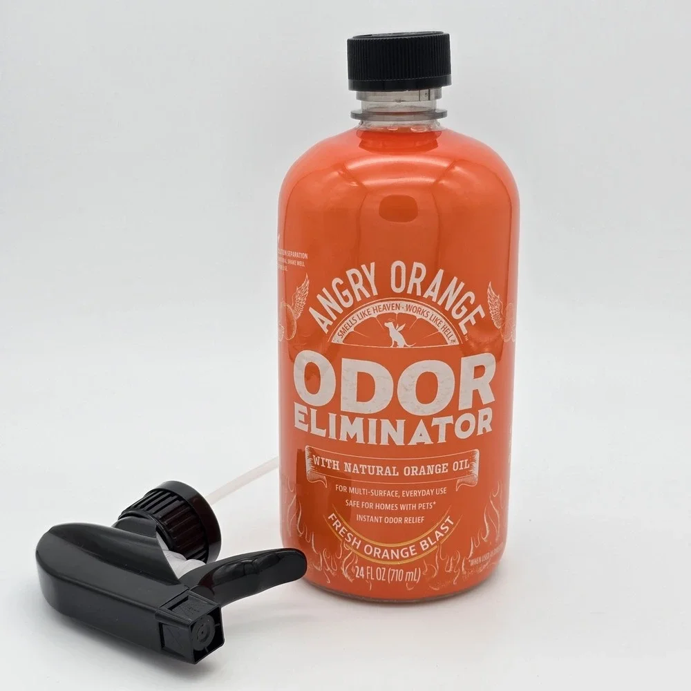 ANGRY ORANGE Pet Odor Eliminator Spray for Dog and Cat Urine, Carpet, 24 Oz