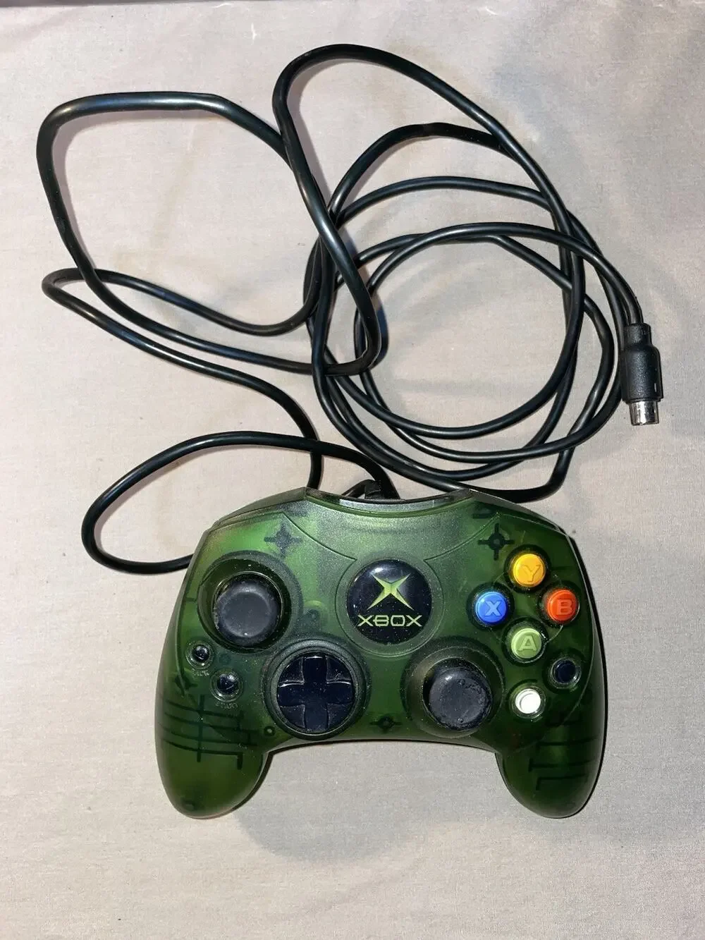 XBox Controller S Translucent Halo Green X09-64240-01 Untested