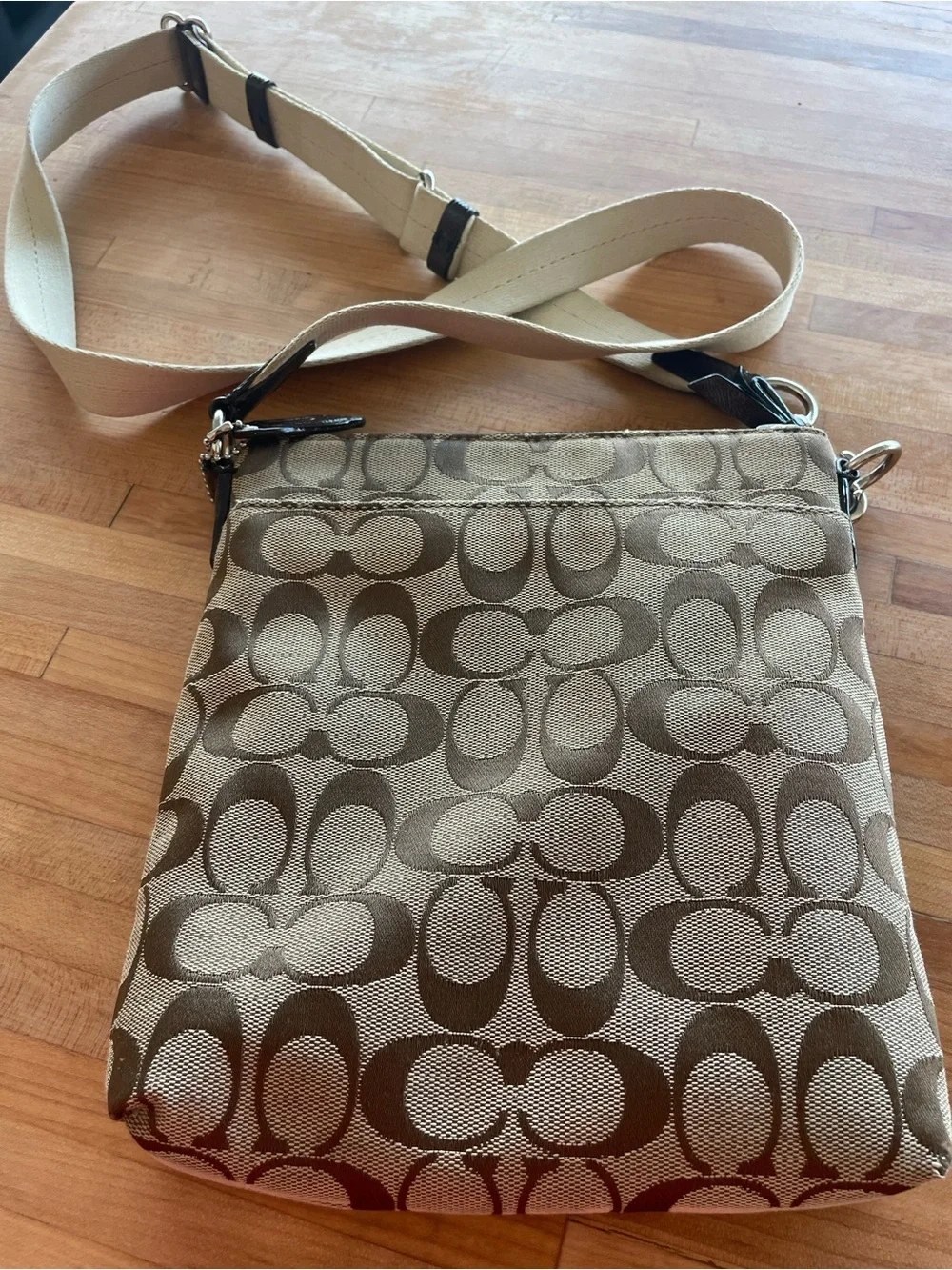 Coach Heritage Stripe Swingpack Crossbody Bag