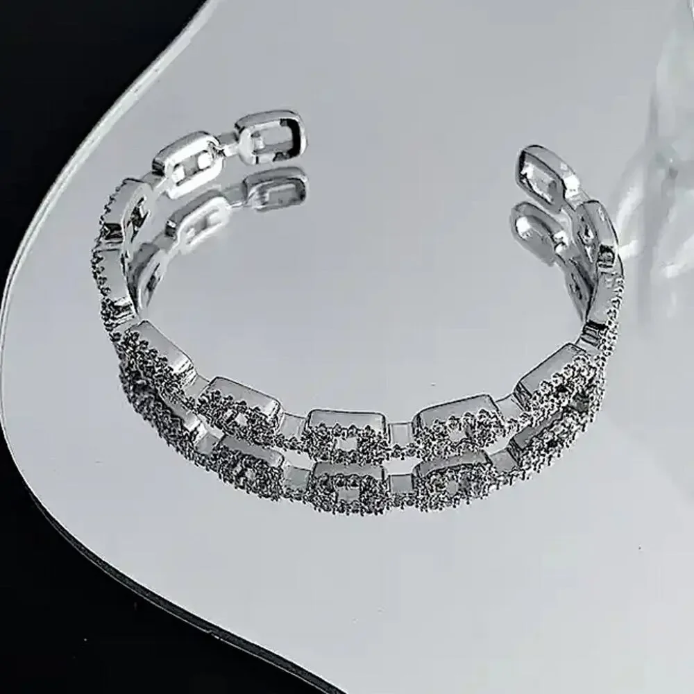 N/A bracelet square silver