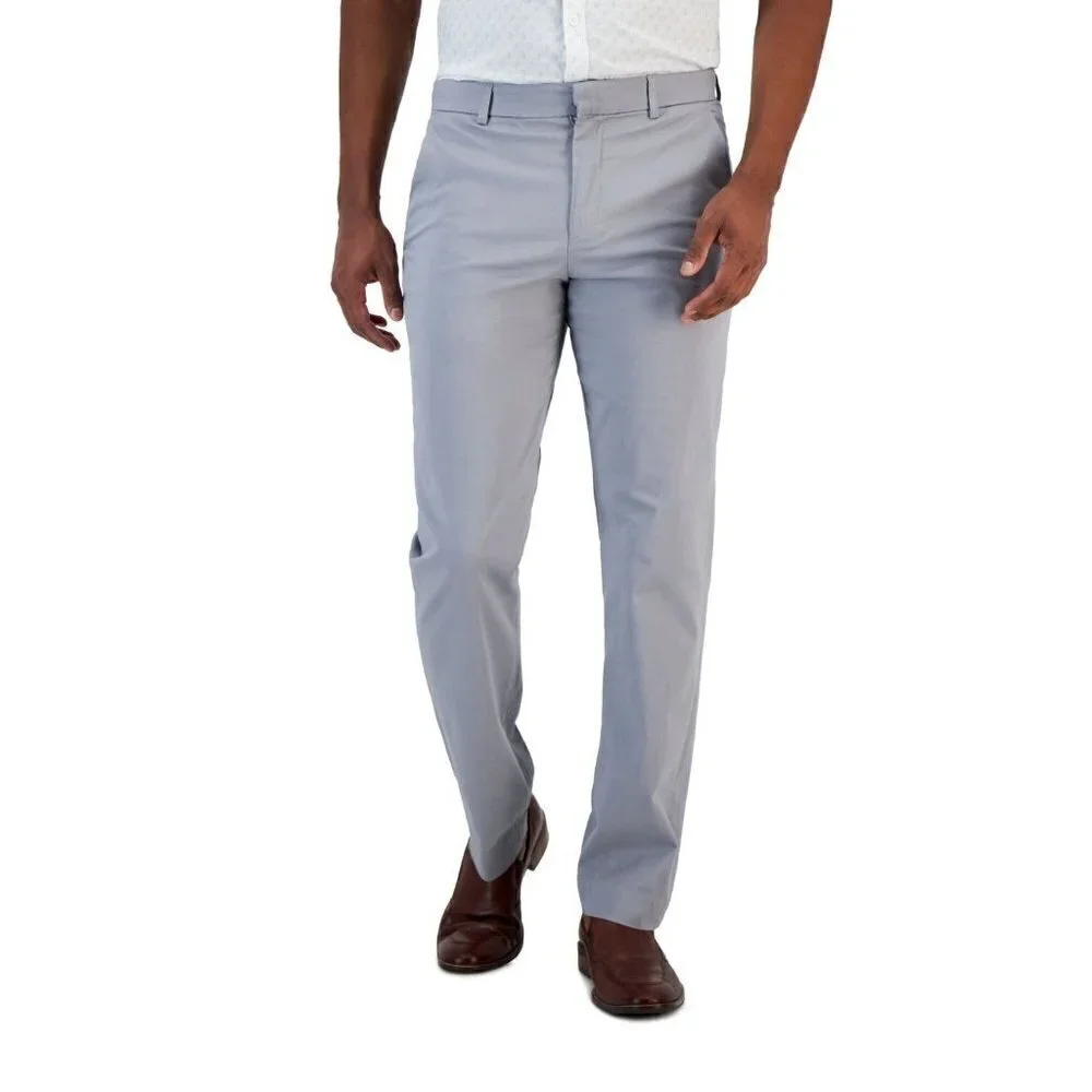 Perry Ellis Men's Essentials Slim Fit Gray Dress Pants