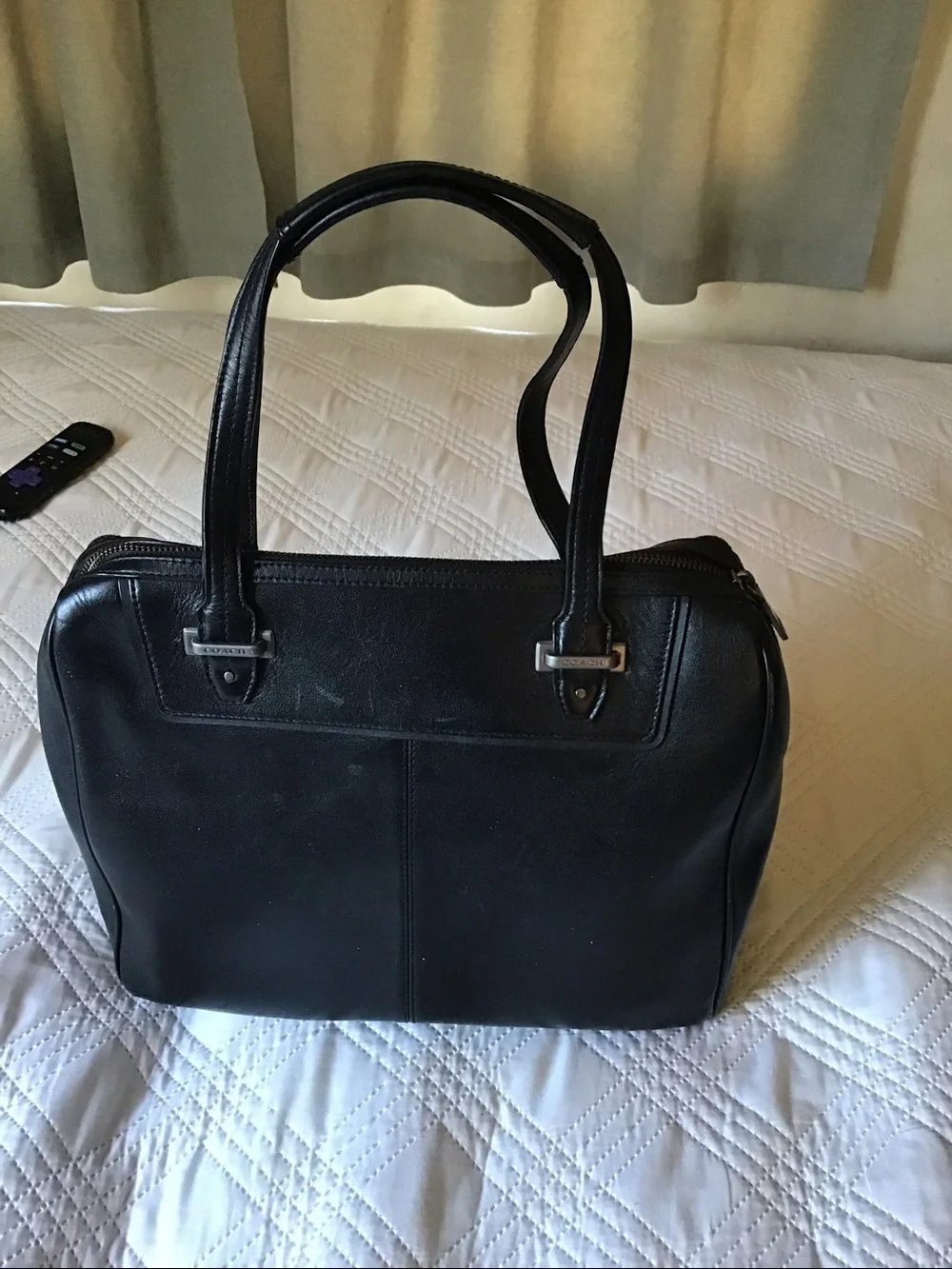 Coach structured briefcase