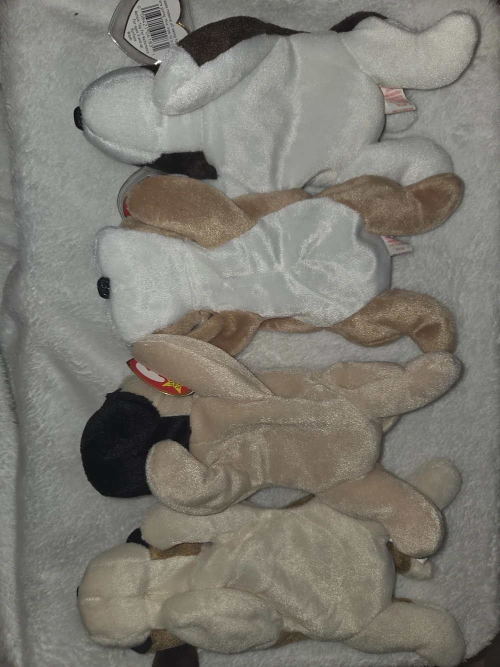 Ty Beanie Babies lot of 4 Puppys four ty