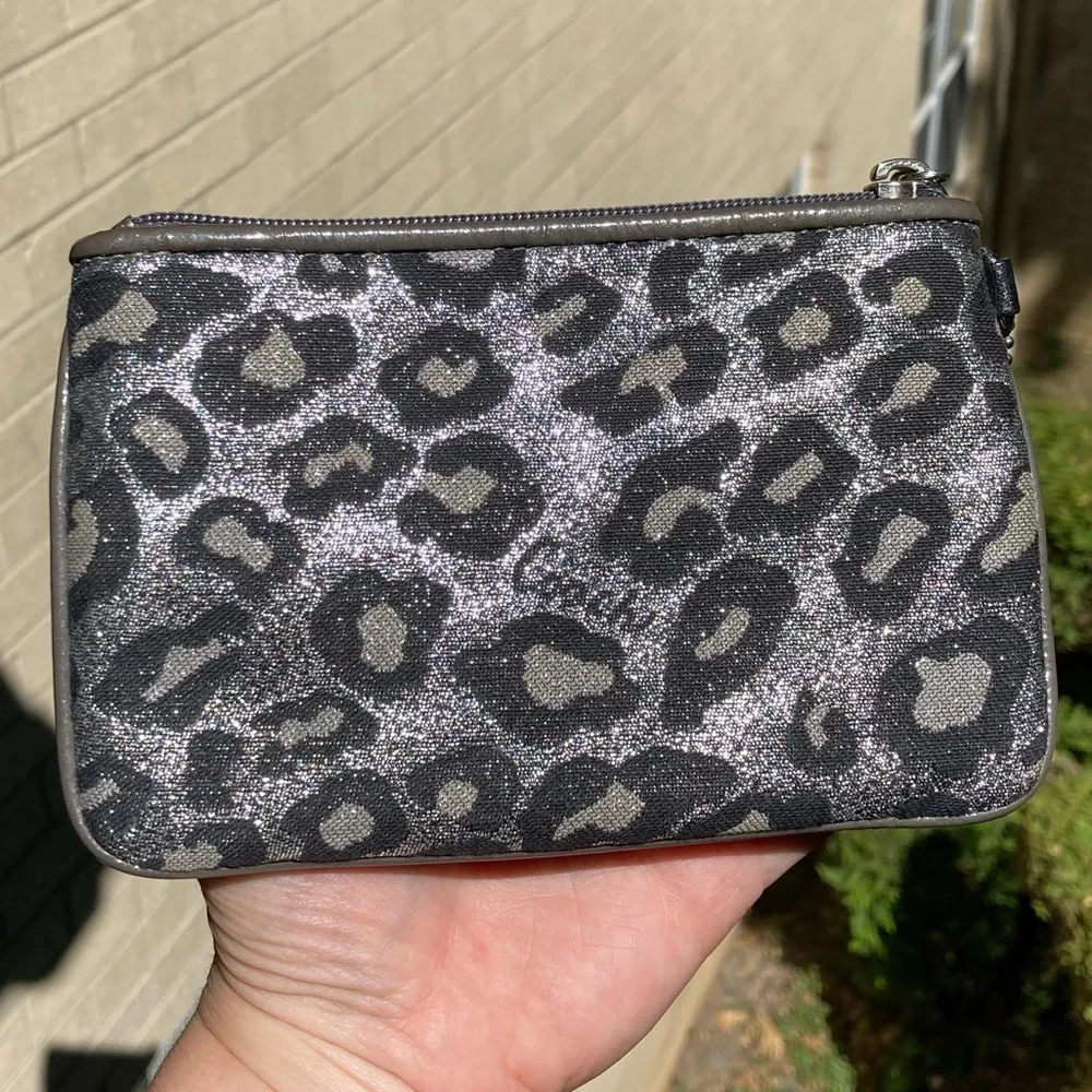 Coach metallic silver