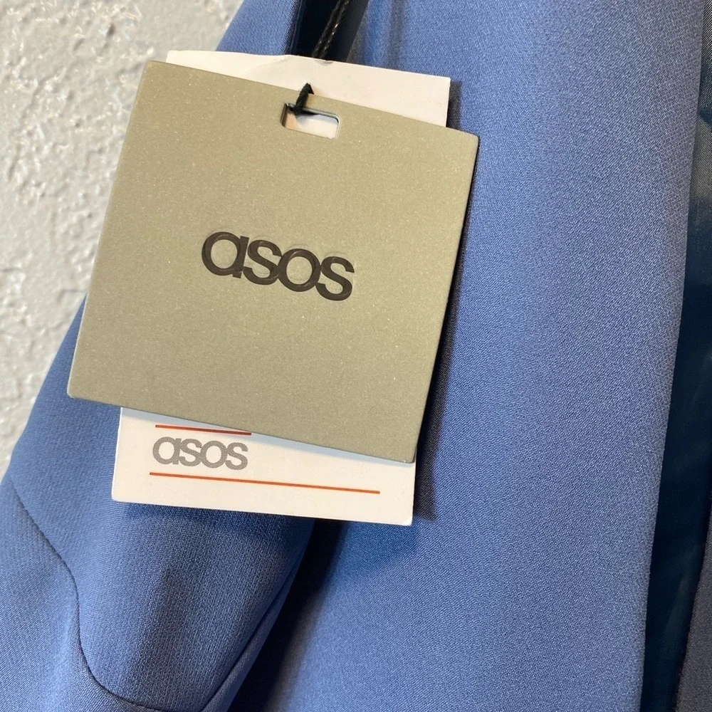 asos womens romper blue sz 4
