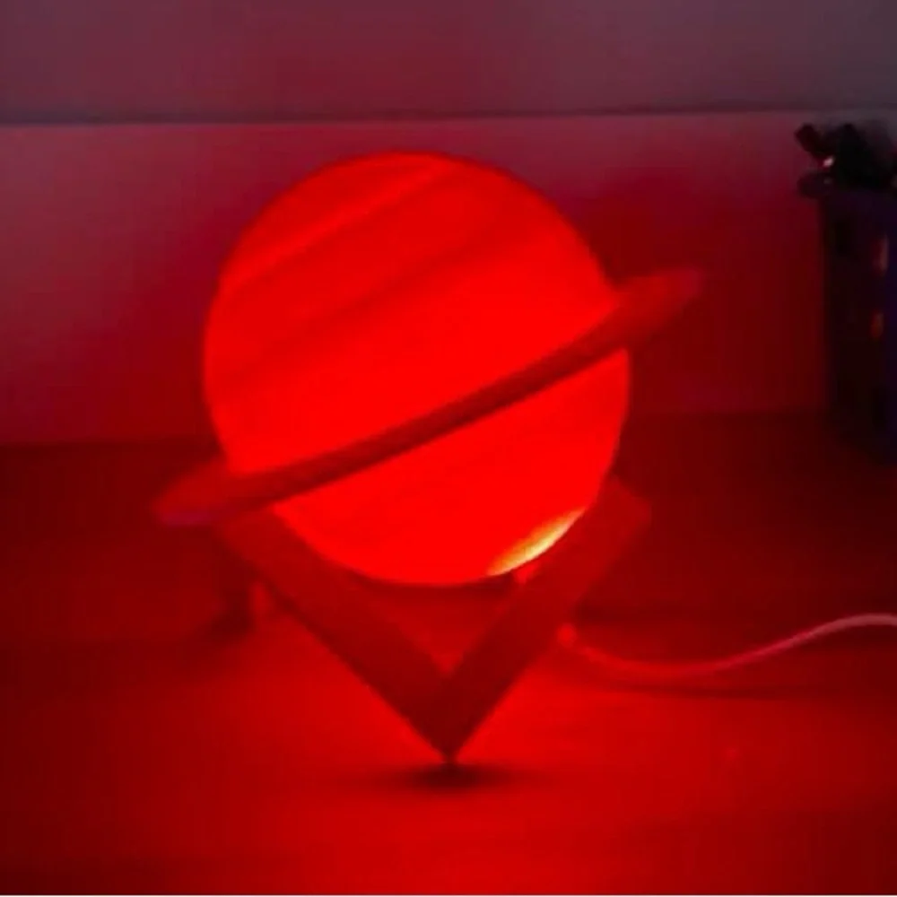 Red Planet Night Light Saturn