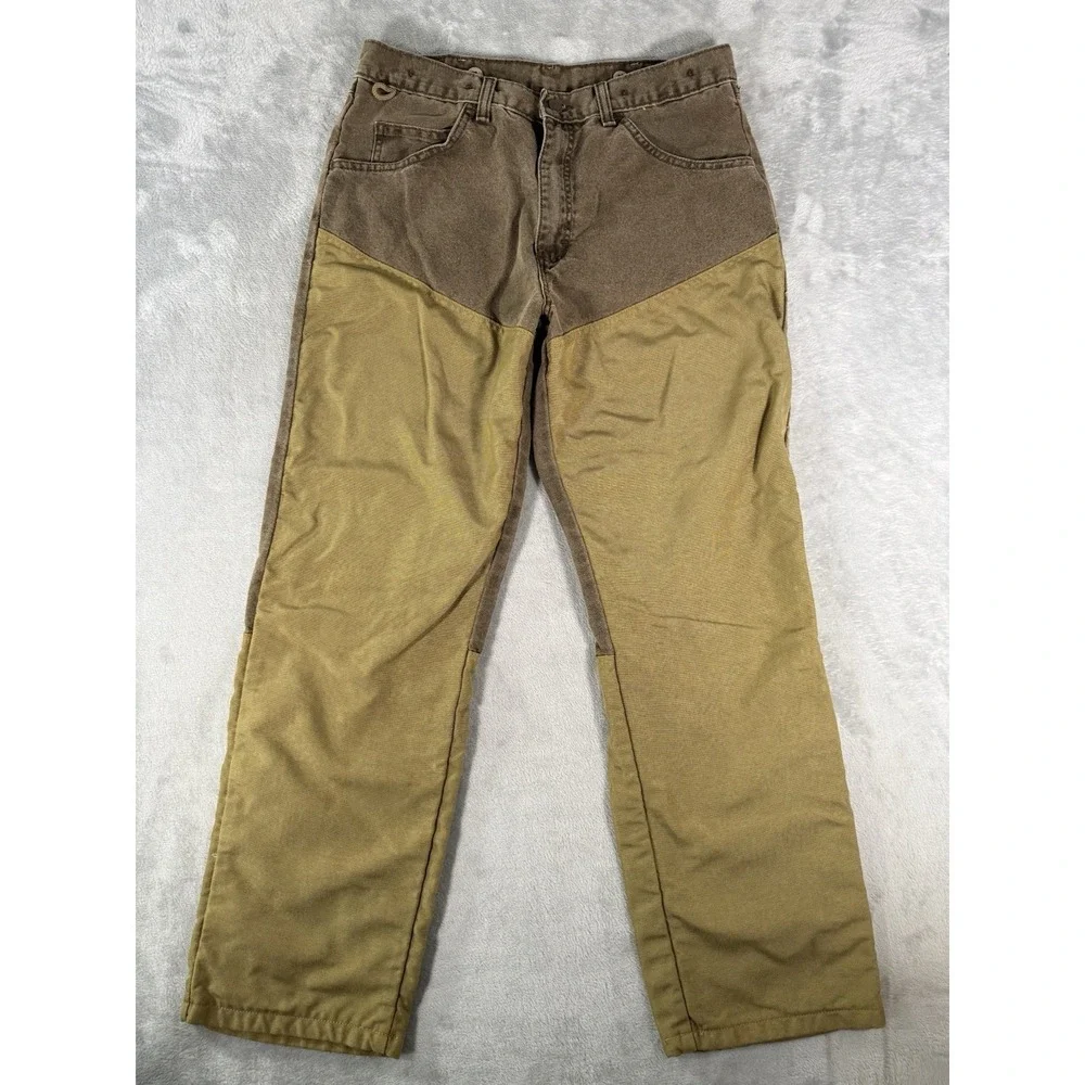 Wrangler Brush Pants Rugged Wear Mens 34x30 Brown Cotton Nylon Field Hunting