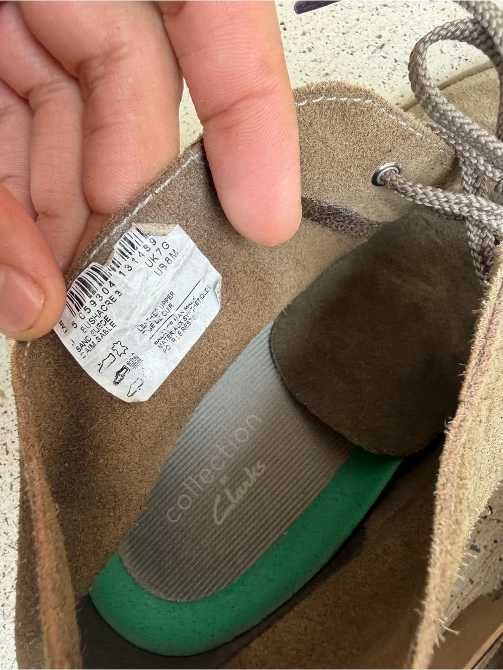 Clarks bushacre suede