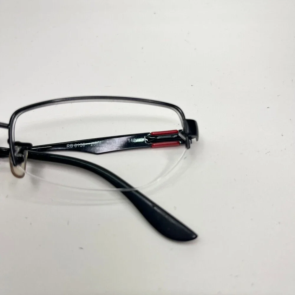 Ray-Ban Eyeglasses Frames RB 6158 2509 Black 53-18-140 Half Rim 1272