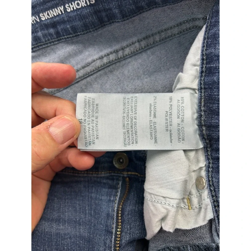 Denizen Levi's Women's Denim Modern Skinny Shorts Size 18 Blue‎