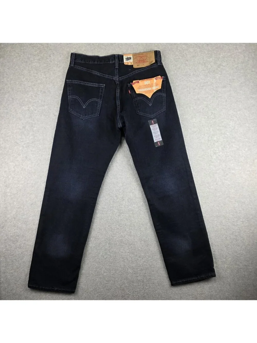Levi's 501 Jeans Mens 33x30 Dark Wash Button Fly Deadstock Preshrunk NWT 2003