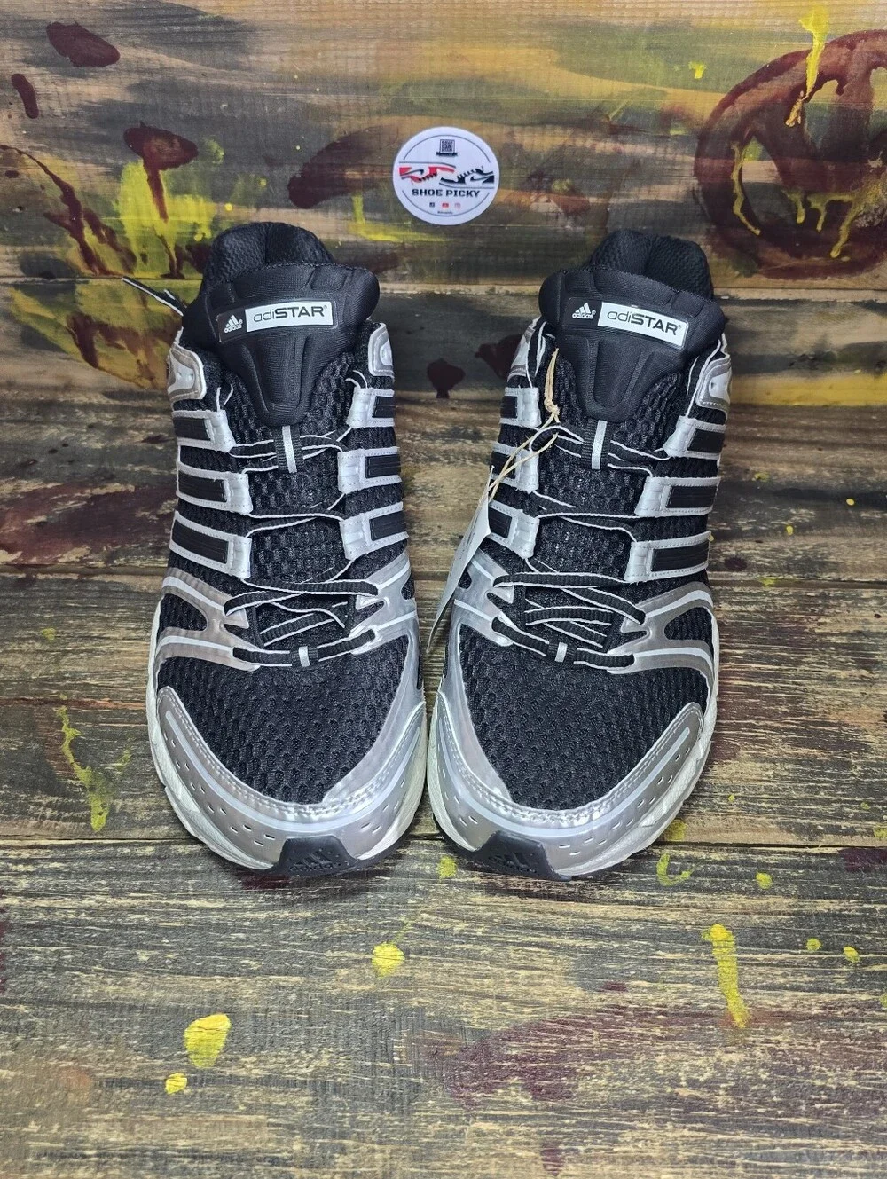 Adidas Adistar Control 5 Black Silver Metallic Men's Shoes JQ4169 Size 11.5 New