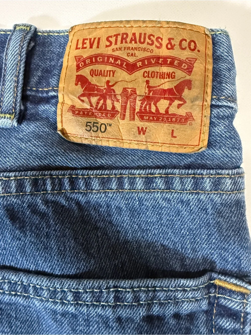 Levis denim silhouette