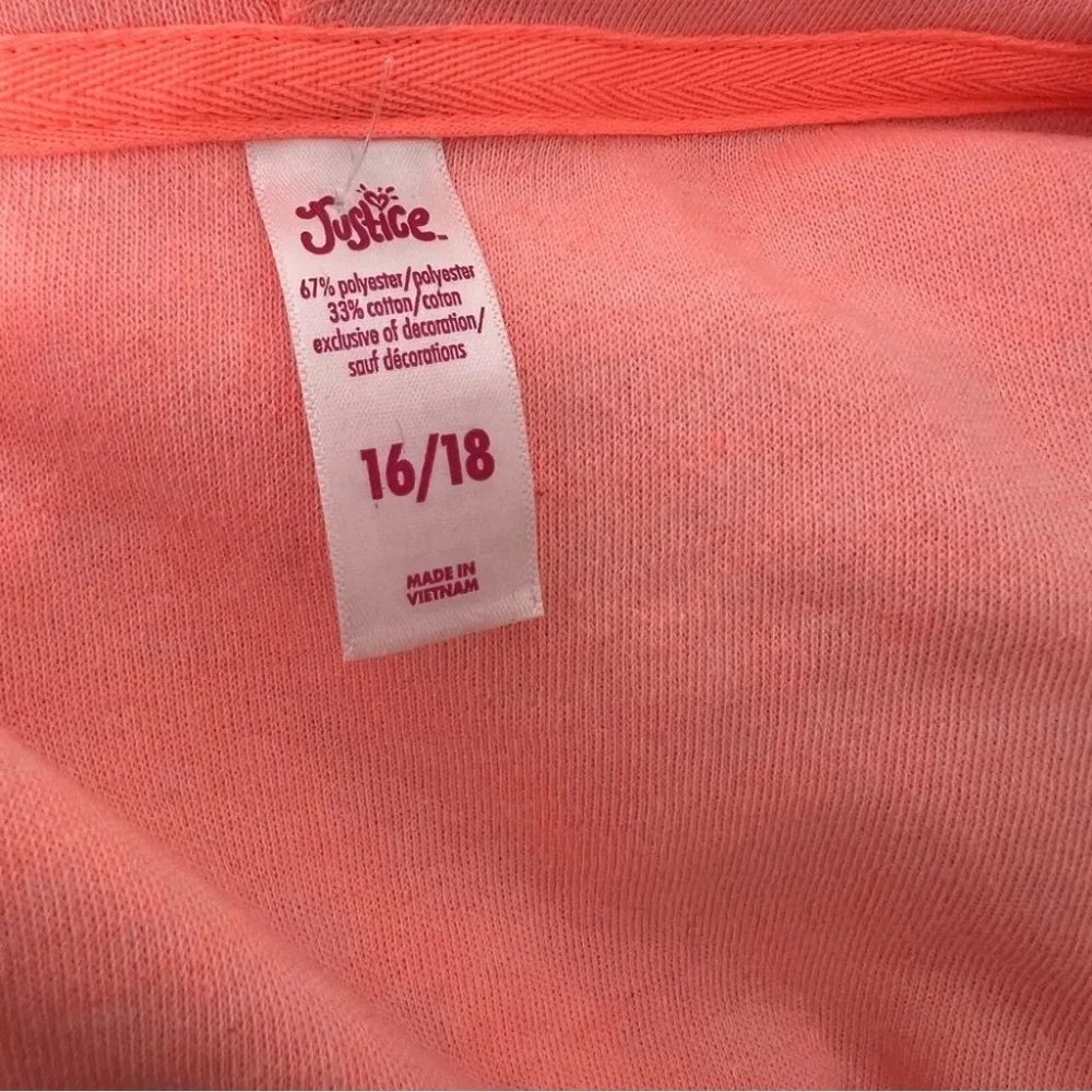 Justice neon orange