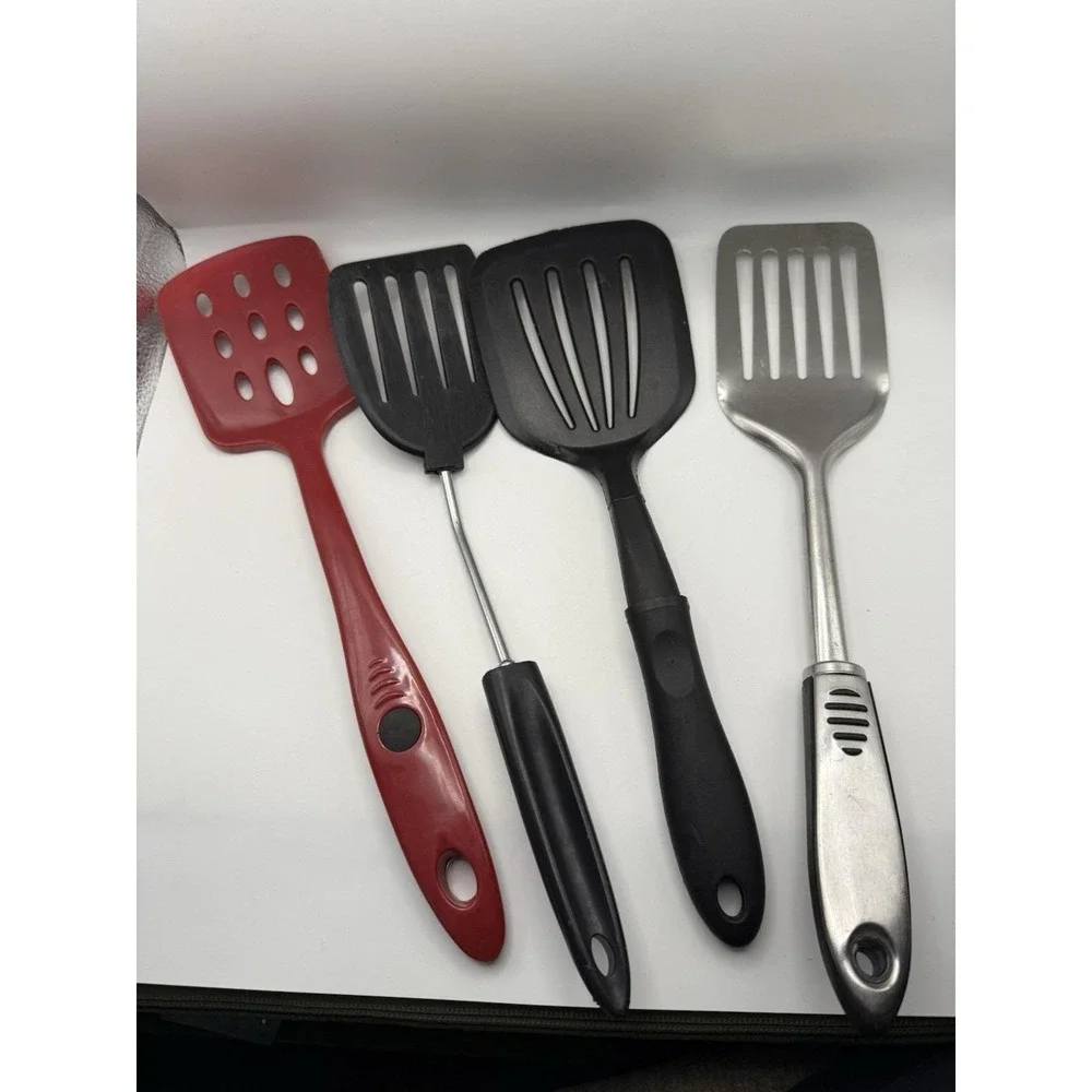 Lot Of 4‎ Vintage Cooking Utensil Spatulas Melamine USA More