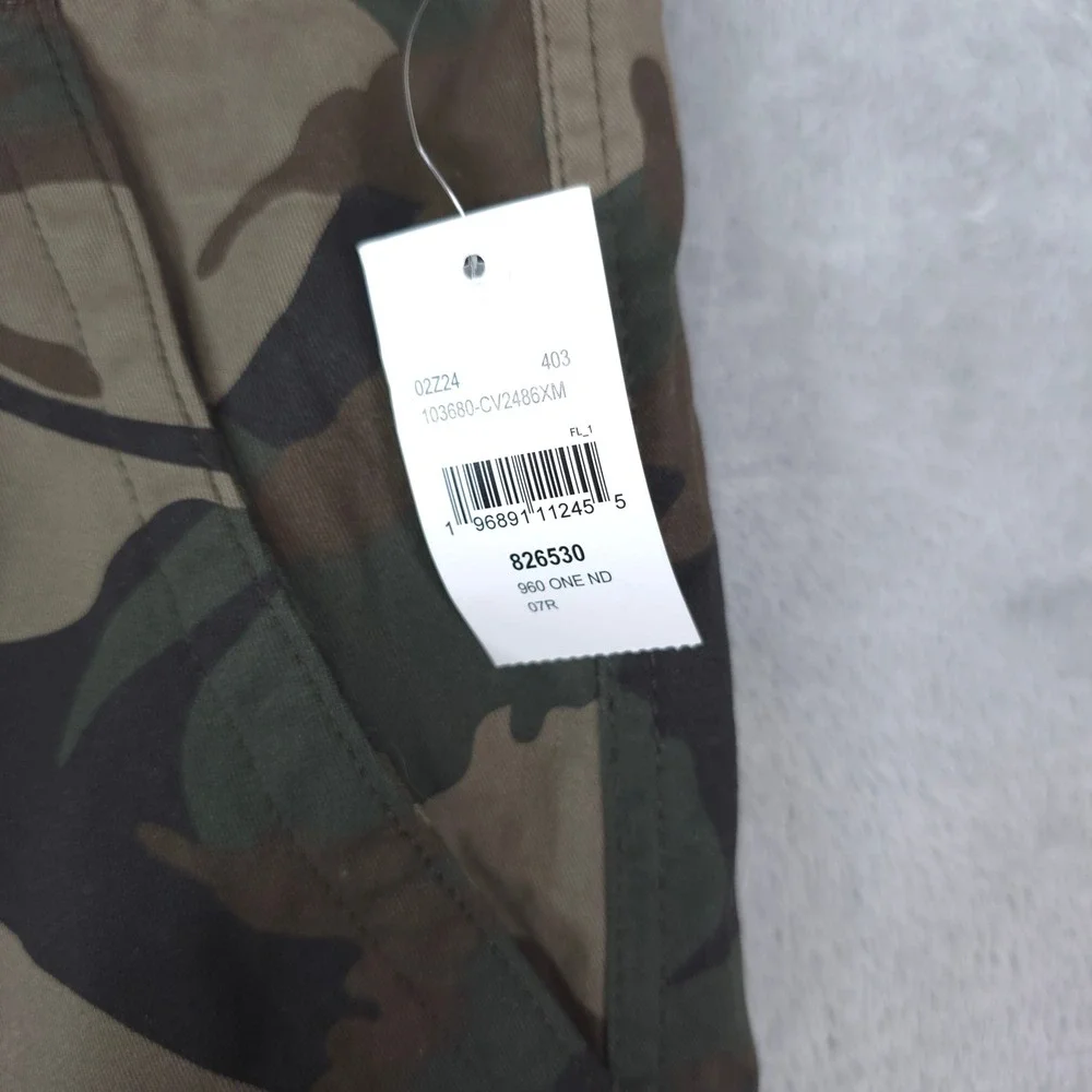 Wrangler Cargo Shorts Mens 46x10 Green Camo Relaxed Fit Tech Pocket Tactical New