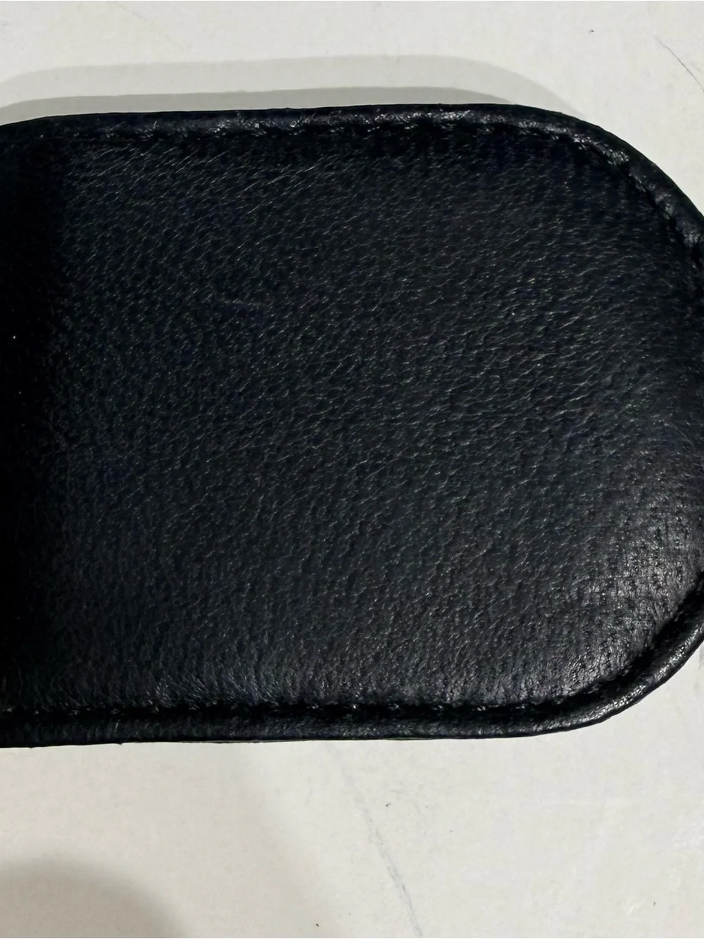 Black Leather Men’s Accessories Case - Unbranded