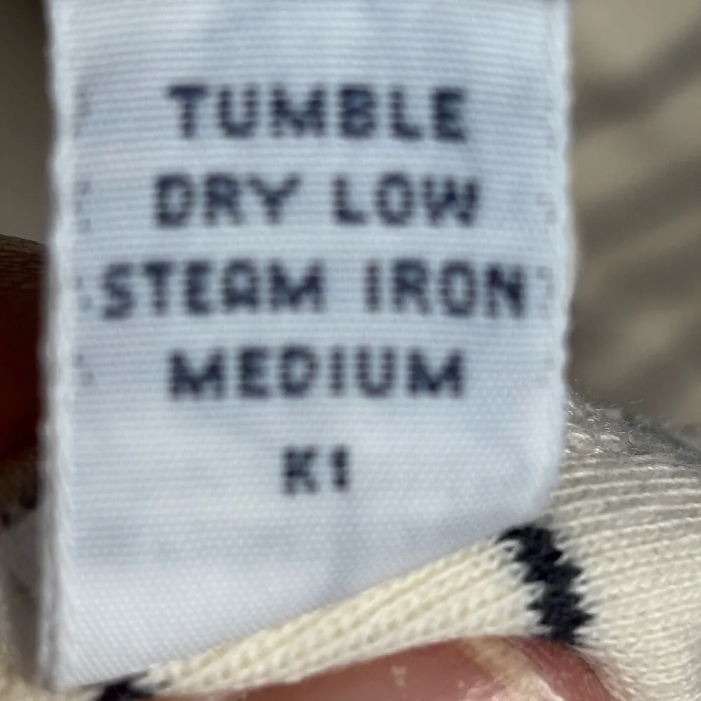 Polo Ralph Lauren cream and Blue Striped Cotton Polo Shirt Mens XL‎