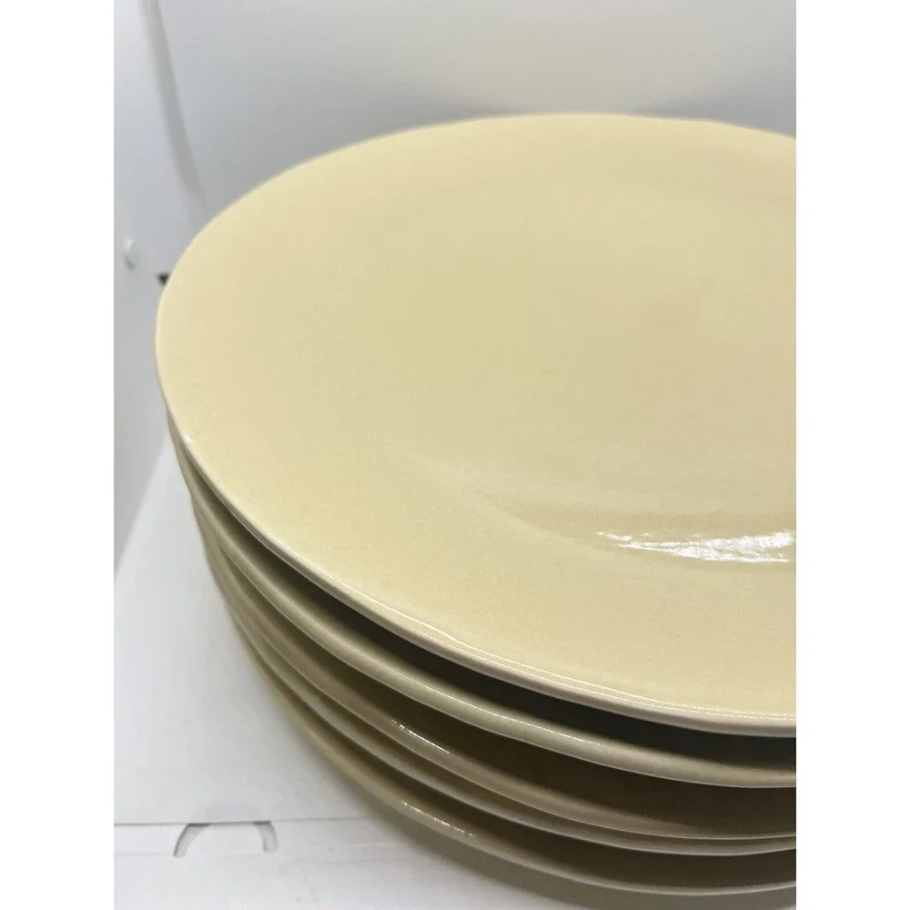 Pottery Barn Studio Putty Dinner Plates Set Barbara Eigen Dining Dishes Lot Of 5