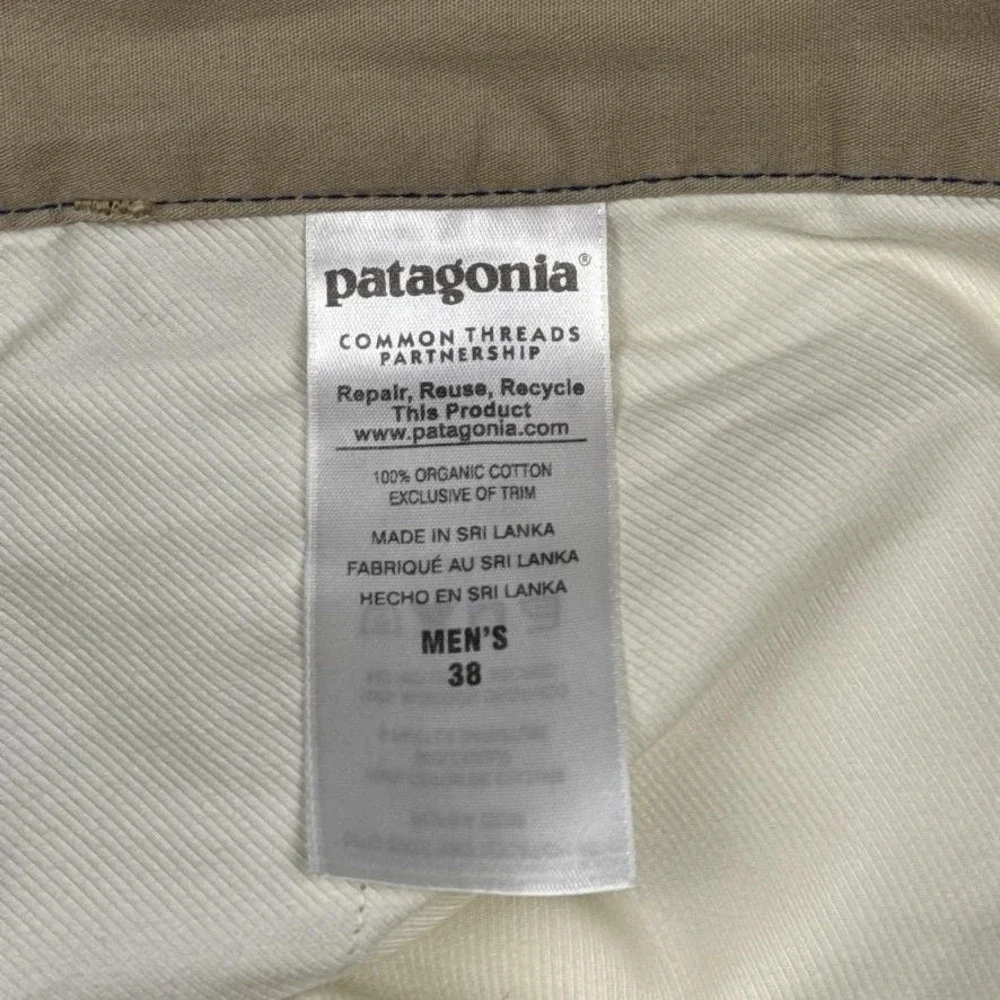 Patagonia Shorts Mens 38 Beige Organic Cotton‎ Chino Casual 9