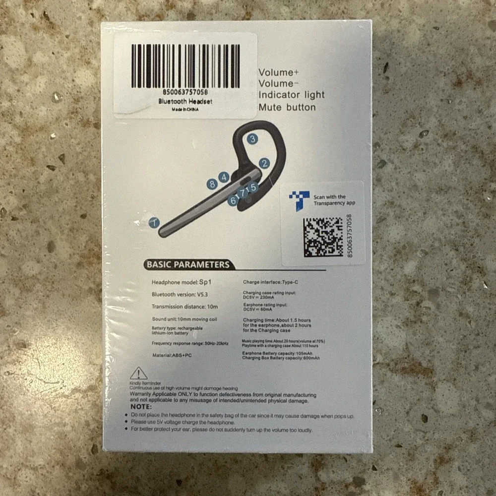 TERUNSOUl bluetooth headset