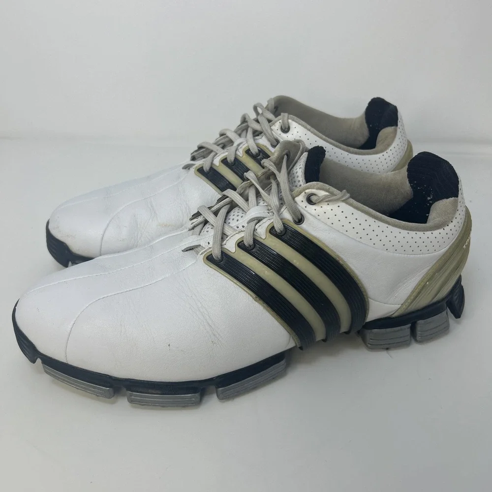 Adidas Tour360‎ 3.0 Golf Shoes Men's Size 8.5 EVG 791003 White /Brown