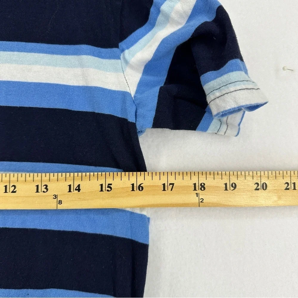 The Children’s‎ Place Short Sleeve Striped Jersey Polo Youth Boys Size L Blue