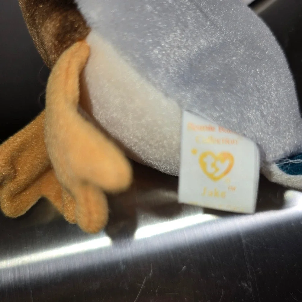 Ty Beanie Baby Jake the Mallard Duck Green Head Bird Plush‎ 1997 Vintage 4199
