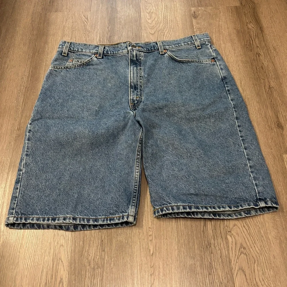 Vtg 1998 Levi’s 550 Orange Tab Denim Jean Shorts Jorts Men’s 40 Y2K‎
