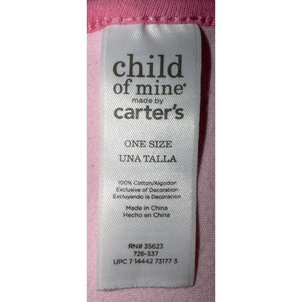Carter's Child Mine Pink Spots Giraffe Baby Girl Receiving‎ Blanket 26x28