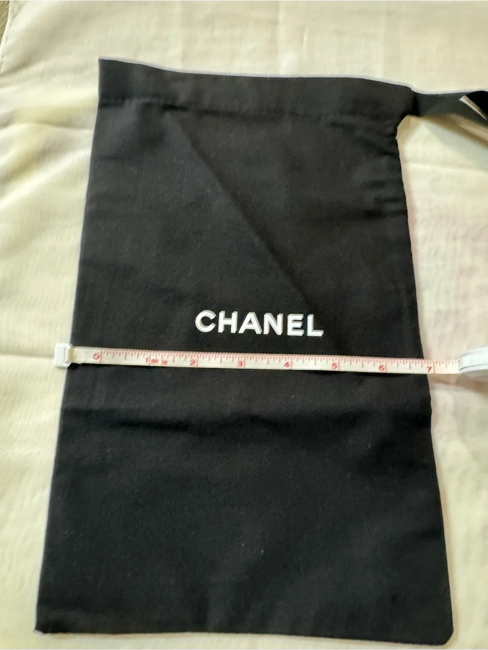 CHANEL black fabric