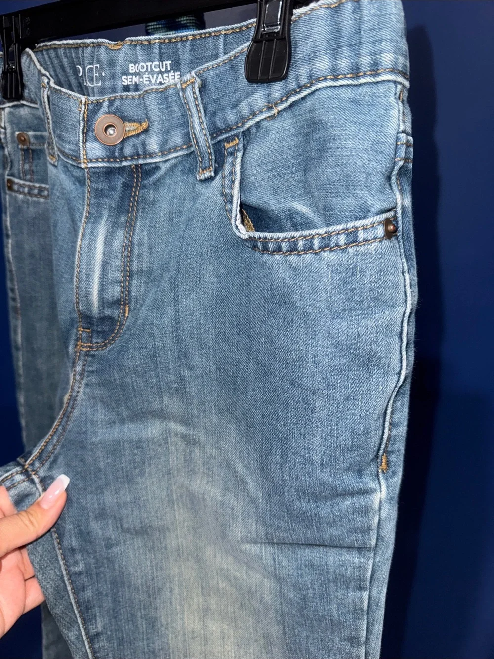 The Children’s Place- Boys Blue Faded Bootcut Jeans Size 12