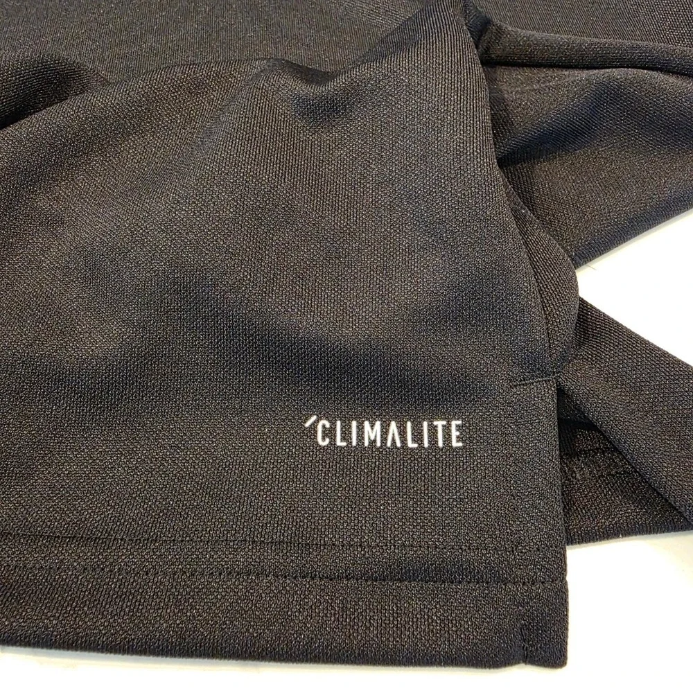 Adidas Climalite 1/4 Zip Pullover Mens Medium‎ Black White Stripes DY3145