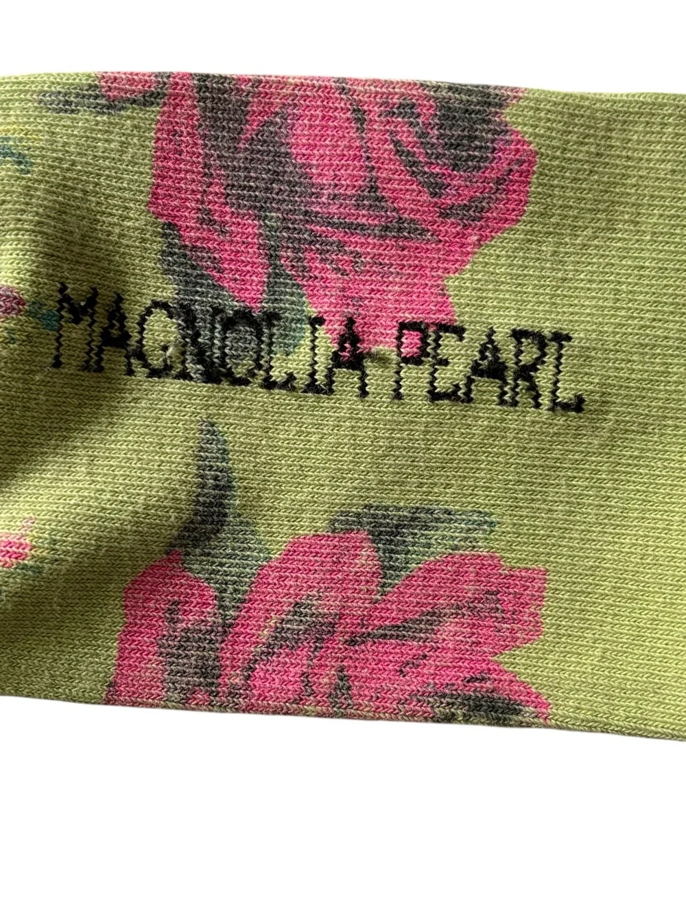 MAGNOLIA PEARL RARE Limited Edition Release Vibrant Rose OTK Socks NWT