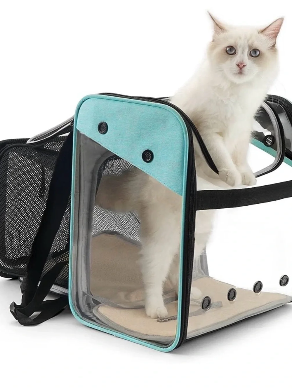 GAPZER Cat Backpack Carrier, Expandable Pet Carrier Backpack for Cats and Dogs