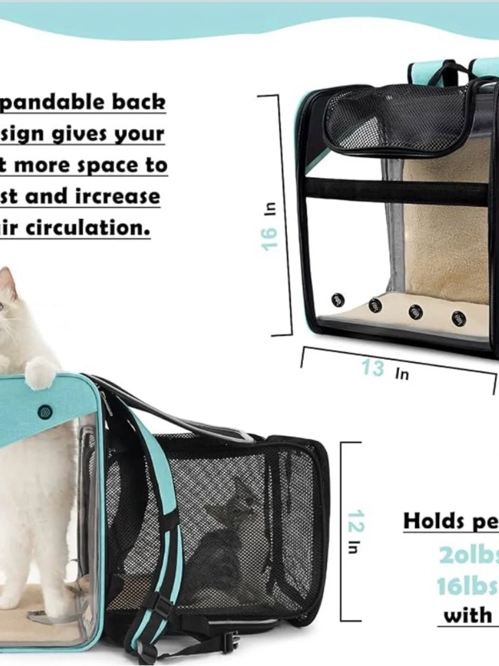 Gapzer cat backpack