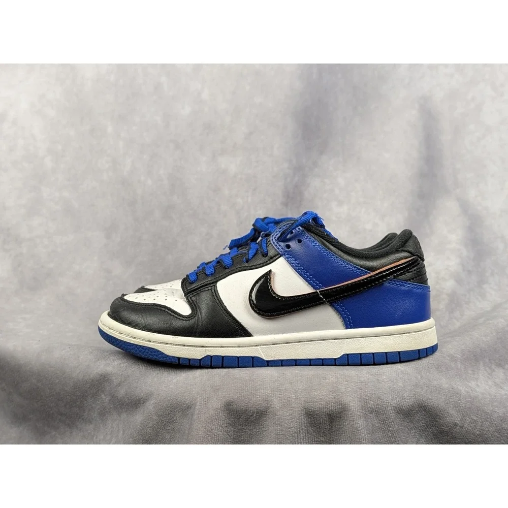 Nike Dunk Low GS Game Royal Black White HF0570-100‎ Kids Size 3.5Y
