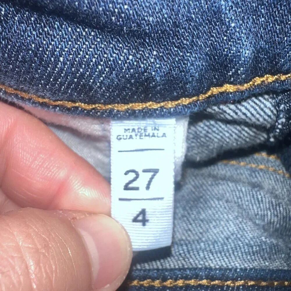 LOFT rips inseam flat