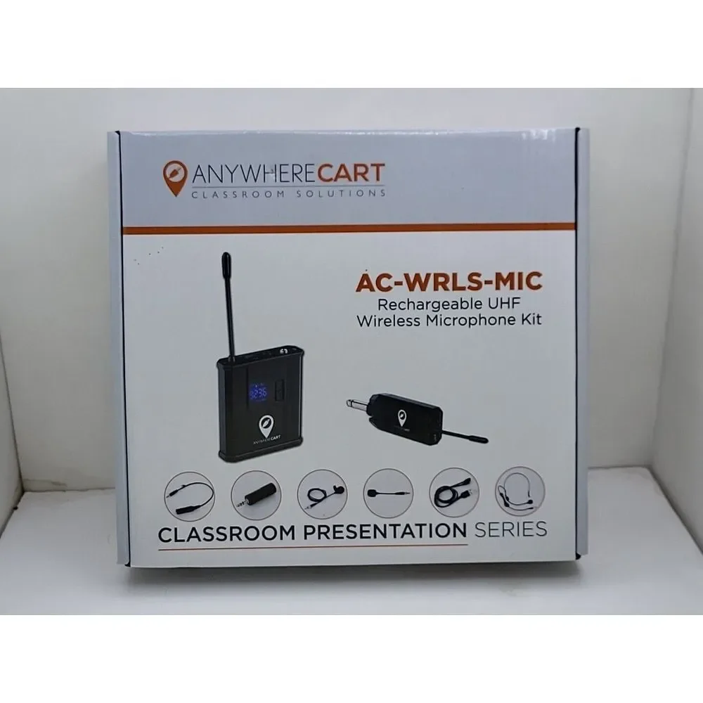 Anywhere Cart AC-WRLS-MIC Rechargeable‎ Wireless Microphone Kit