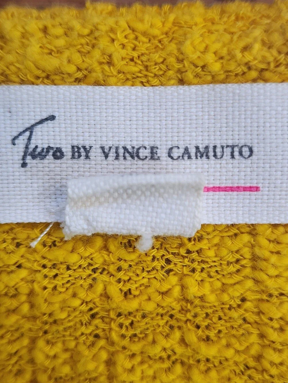 Vince Camuto Mustard Yellow Textured Cardigan Sweater Women's Plus Size XXL