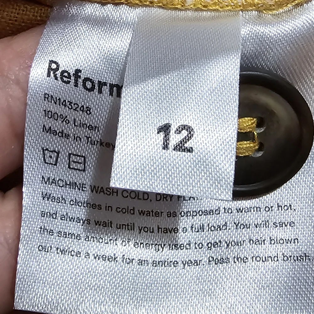 Reformation 100% linen