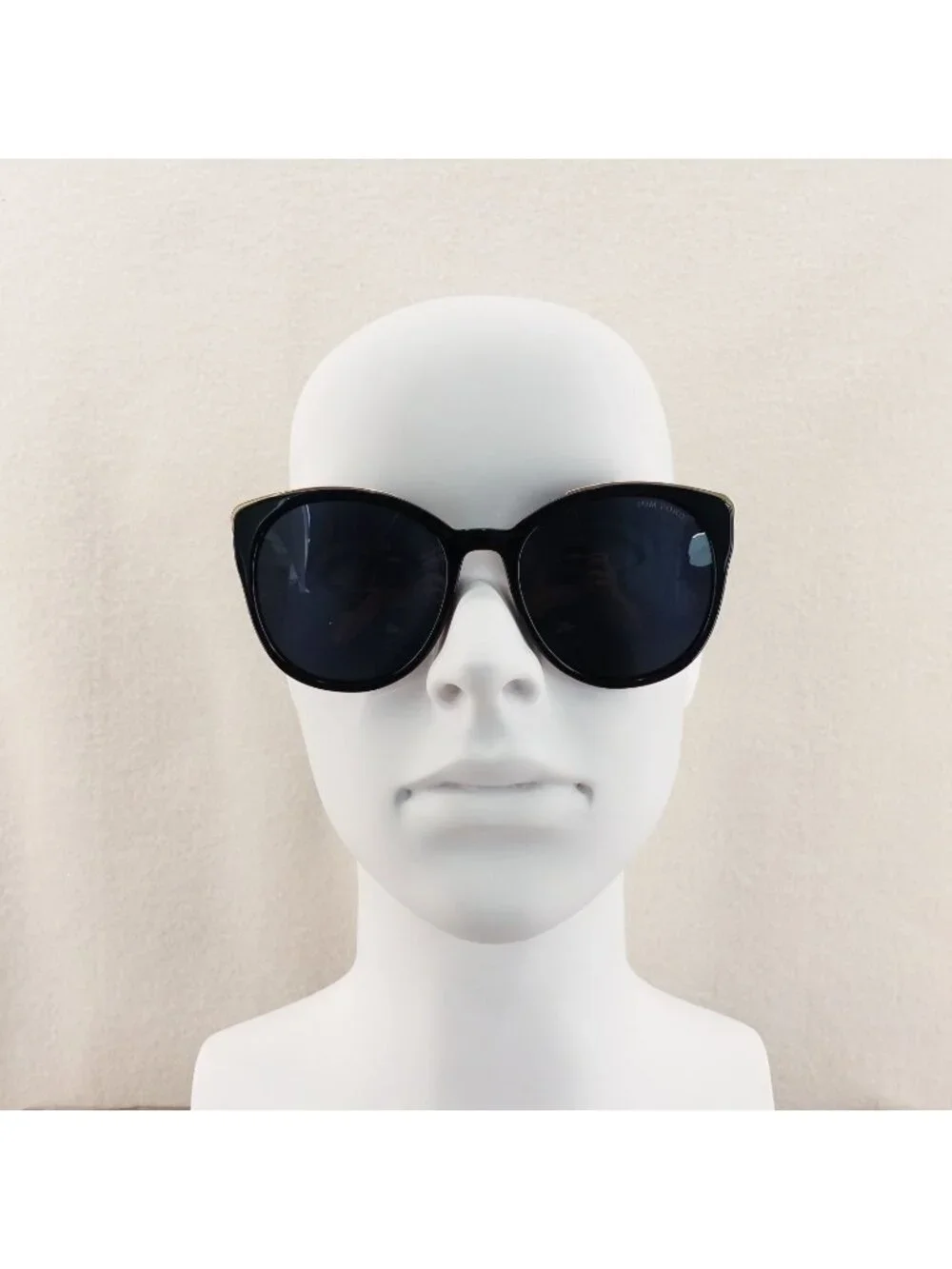 Tom Ford TF641 Round Sunglasses Black and Blue OS