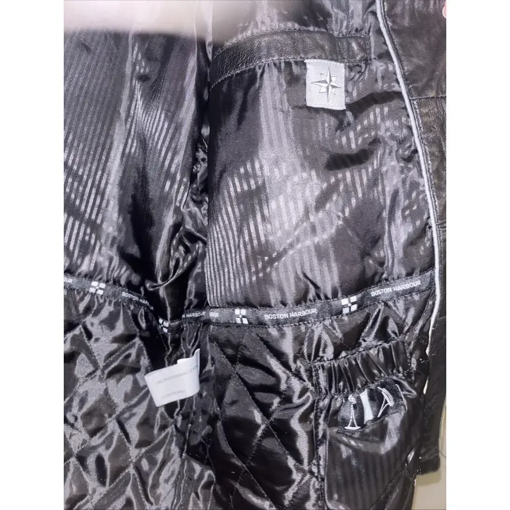 Boston Harbour Outdoorwear soft leather jacket, fully lined, Size Large