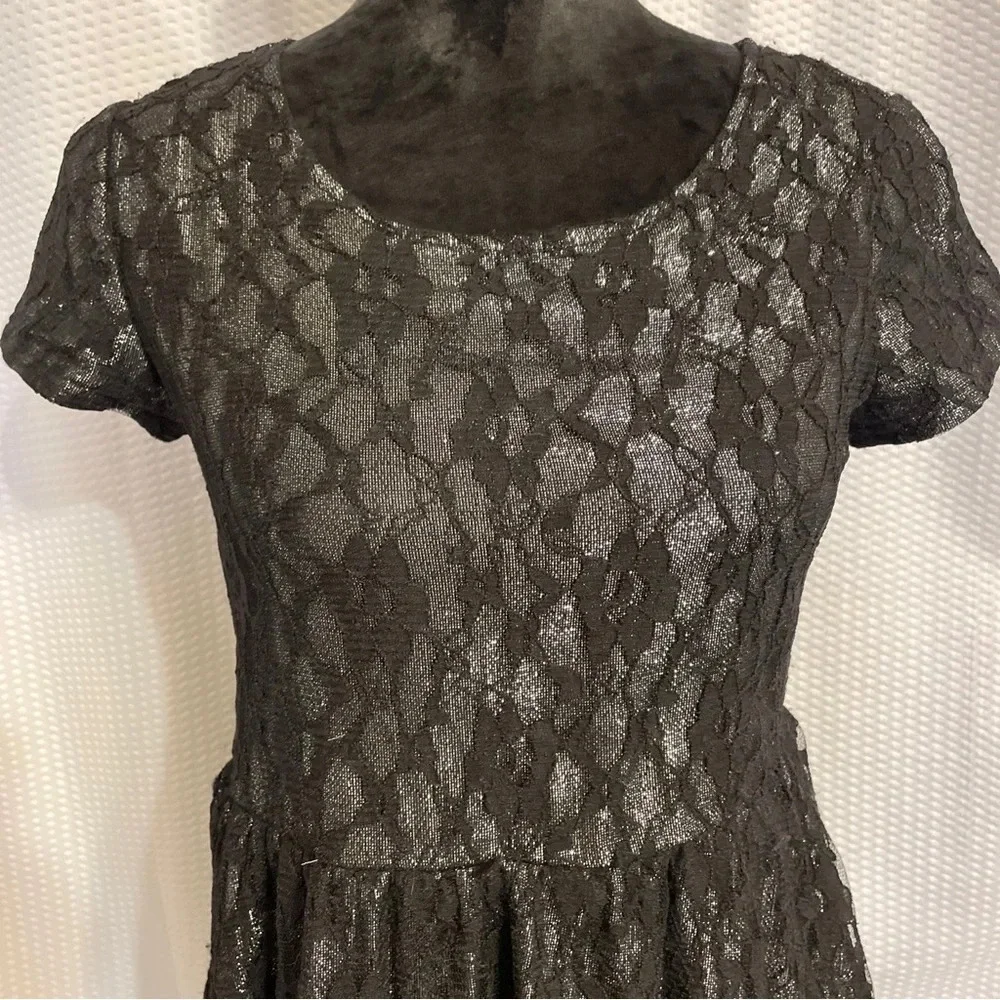 Justice black lace