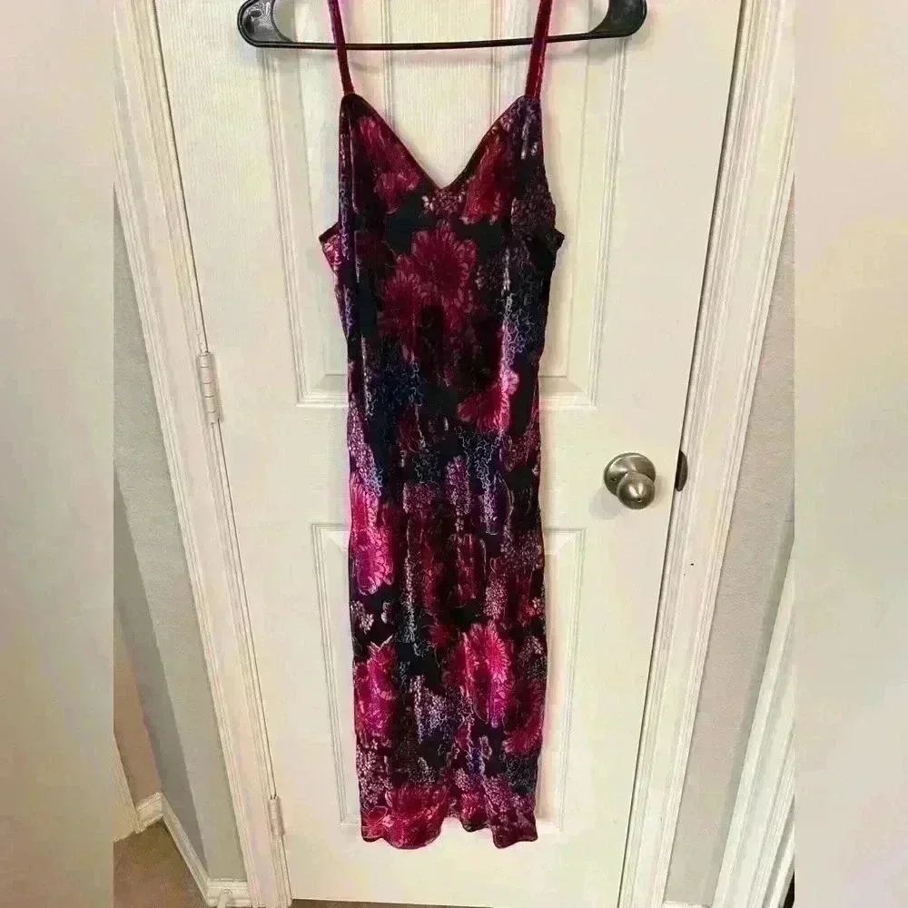HALE BOB Silk-blend Midi Dress Size S
