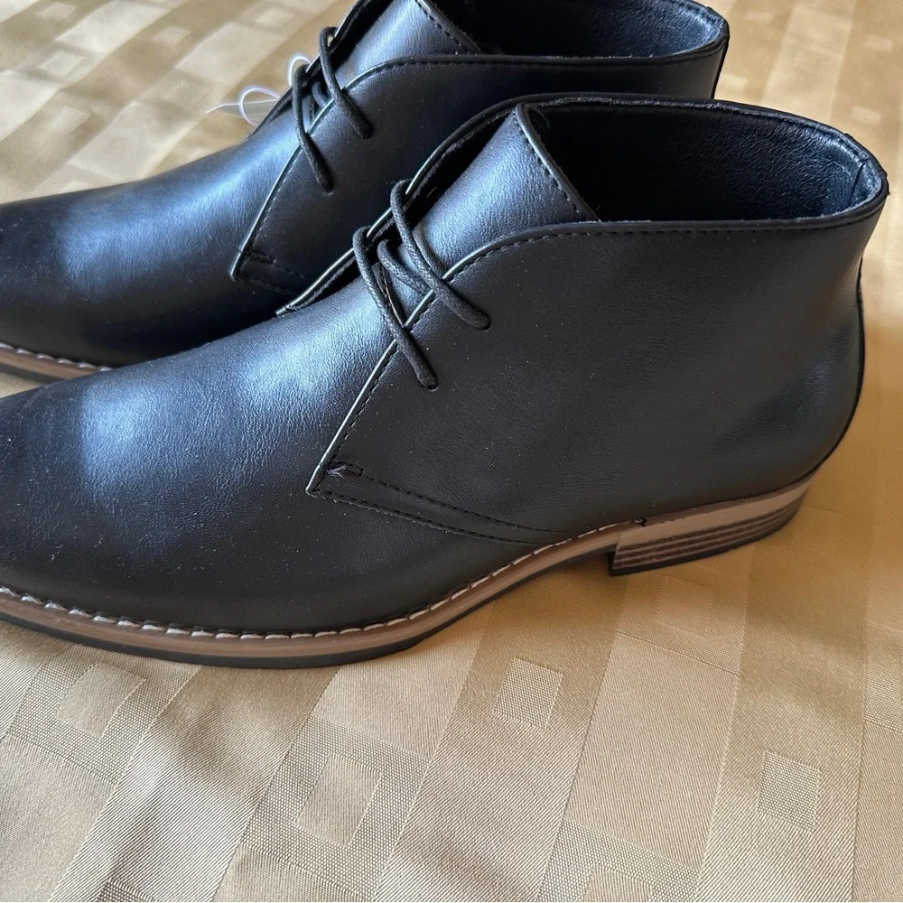 Men's‎ Black Ankle Boots Size 7 NWT