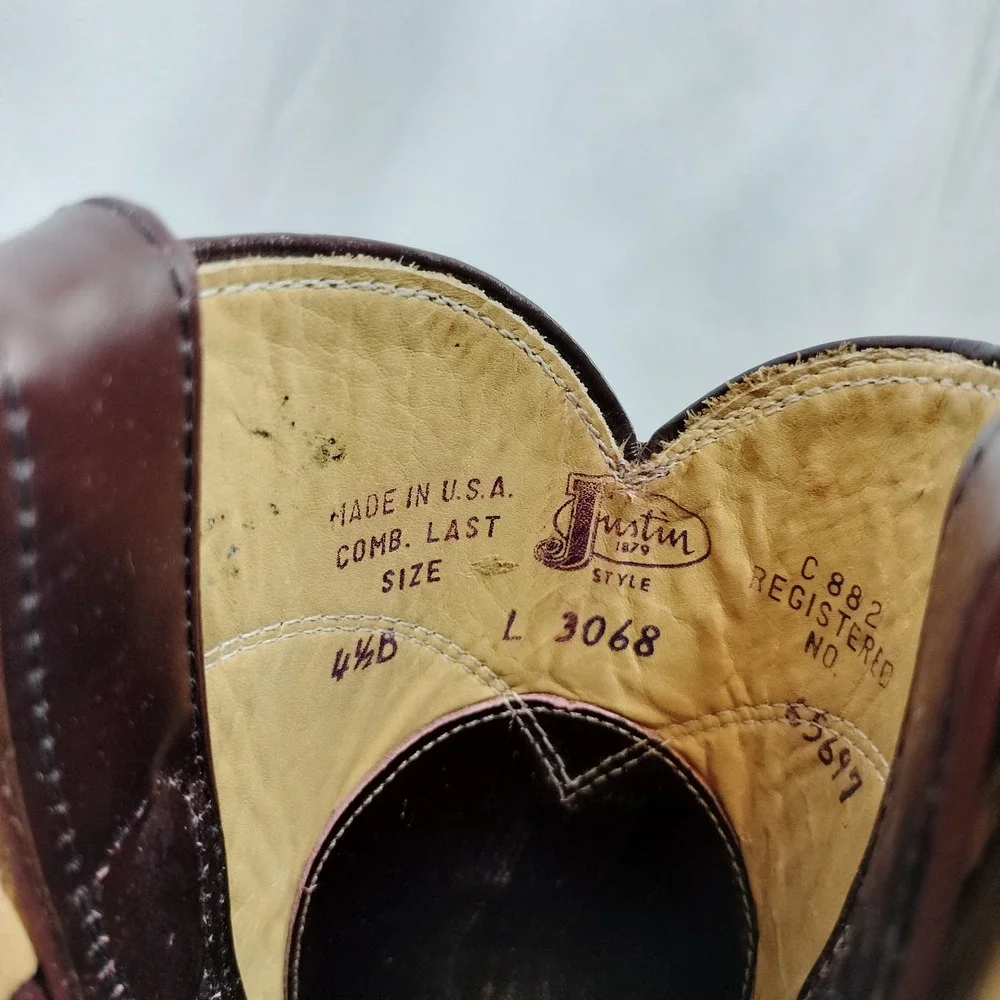 Justin Boots justin burgundy