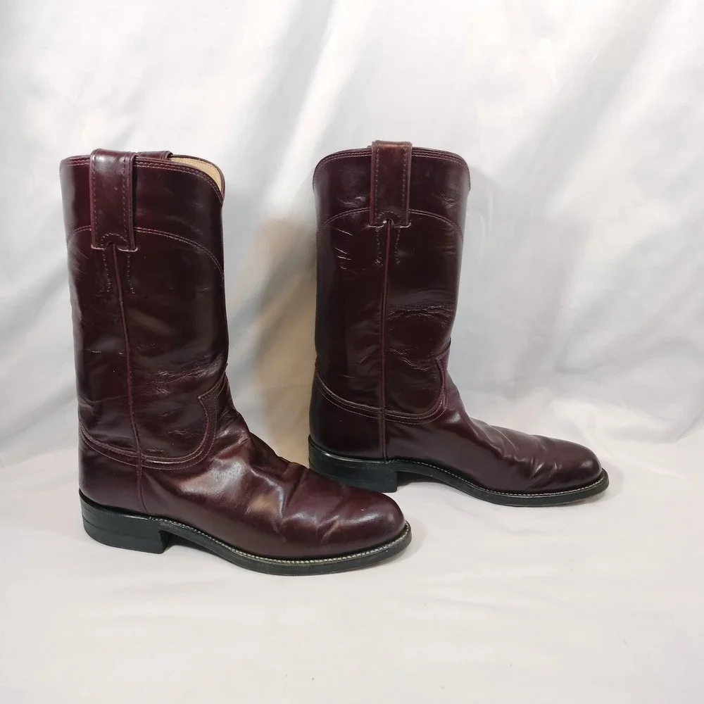 Justin Boots justin burgundy
