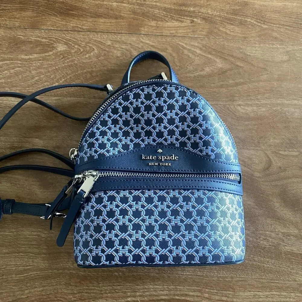 Kate Spade Spadelink Mini Convertible Backpack in Blue