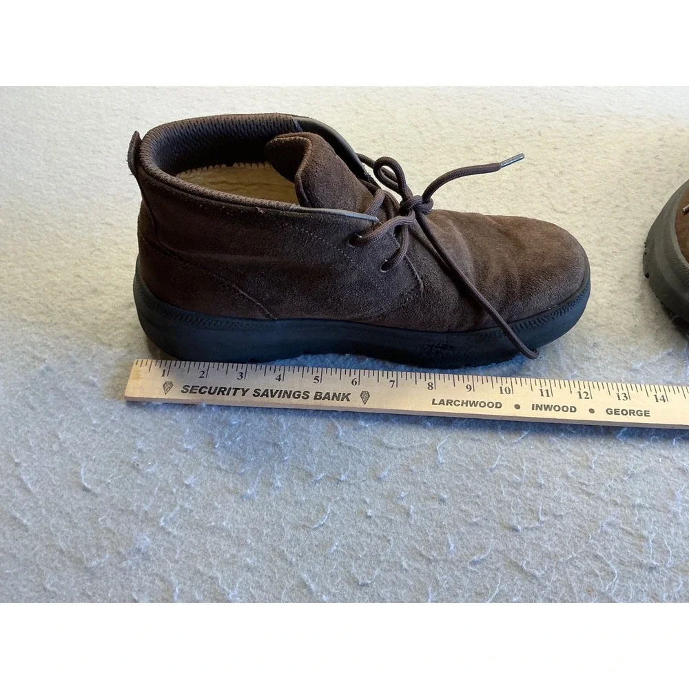 UGG Neumel Weather Hybrid Brown Suede Chukka Boots Mens 11 Lug Sole 1151773